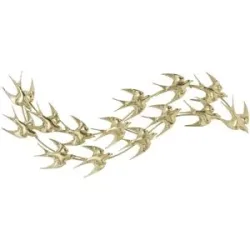 HOME STORY Wanddekoration Schwalbe   ¦ gold ¦ Metall,Eisen ¦ Maße (cm): B: 37,5