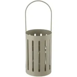 HOME STORY Laterne   ¦ beige ¦ Metall,Glas ¦ Maße (cm): H: 28  Ø: 16