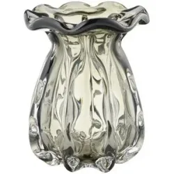 HOME STORY Vase   ¦ grau ¦ Glas ¦ Maße (cm): B: 18,5 H: 23