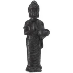 HOME STORY Deko Buddha   ¦ schwarz ¦ Magnesia ¦ Maße (cm): B: 15 H: 40 T: 11.0