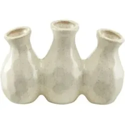 HOME STORY Vase  3er   ¦ creme ¦ Keramik ¦ Maße (cm): B: 18 H: 12 T: 6.0