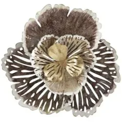 HOME STORY Wandobjekt Blume   ¦ braun ¦ Metall ¦ Maße (cm): B: 43,8 H: 43,8 T: