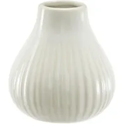 HOME STORY Vase   ¦ weiß ¦ Porzellan ¦ Maße (cm): H: 9  Ø: 8.5