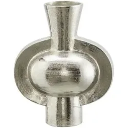 HOME STORY Vase   ¦ silber ¦ Aluminium ¦ Maße (cm): B: 26 H: 32 T: 16.0