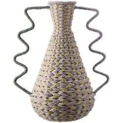 HOME STORY Deko Vase   ¦ mehrfarbig ¦ Papier,Eisen ¦ Maße (cm): B: 31 H: 47 T: