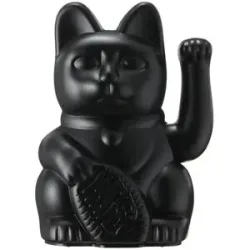 DONKEY Winkekatze   ¦ schwarz ¦ Kunststoff ¦ Maße (cm): B: 8,5 H: 15