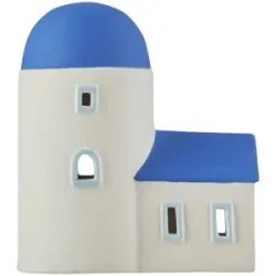 HOME STORY LED Haus   ¦ weiß ¦ Porzellan,Kunststoff ¦ Maße (cm): B: 8 H: 15,2