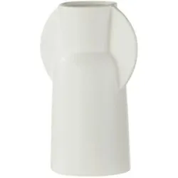 HOME STORY Vase   ¦ weiß ¦ Porzellan ¦ Maße (cm): B: 9,5 H: 20,5