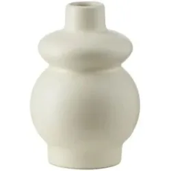 HOME STORY Vase   ¦ creme ¦ Steingut ¦ Maße (cm): B: 8 H: 12