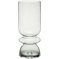 HOME STORY Vase   ¦ grau ¦ Glas ¦ Maße (cm): B: 14,5 H: 36