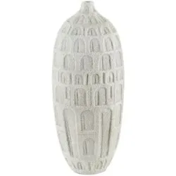 HOME STORY Deko Vase   ¦ weiß ¦ Polyresin (Kunstharz) ¦ Maße (cm): B: 20 H: 47