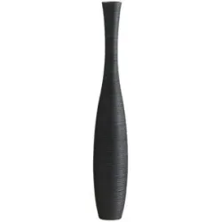 HOME STORY Vase   ¦ schwarz ¦ Polyresin (Kunstharz) ¦ Maße (cm): H: 105  Ø: 17