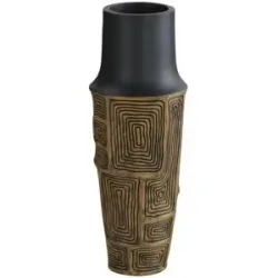 HOME STORY Deko Vase   ¦ braun ¦ Polyresin (Kunstharz) ¦ Maße (cm): H: 44,5  Ø: