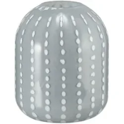 HOME STORY Vase   ¦ grau ¦ Glas ¦ Maße (cm): H: 21,5  Ø: 18