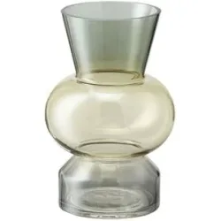 HOME STORY Vase   ¦ mehrfarbig ¦ Glas ¦ Maße (cm): H: 24  Ø: 15.5
