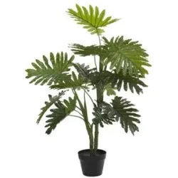 Höffner Palme getopft   ¦ grün ¦ Kunststoff ¦ Maße (cm): H: 100