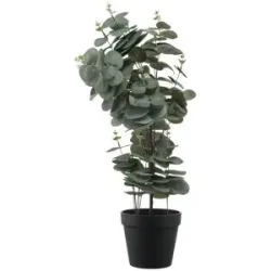 Höffner Eukalyptus getopft   ¦ grün ¦ Kunststoff ¦ Maße (cm): H: 54  Ø: 25