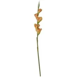 Höffner Kunstblume  Gladiole   ¦ orange ¦ Kunststoff,Eisendraht ¦ Maße (cm): H: 84