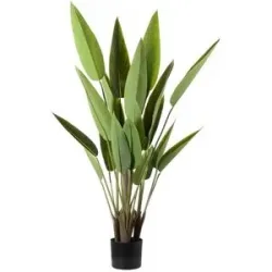 Höffner Strelitzia getopft   ¦ grün ¦ Kunststoff ¦ Maße (cm): H: 120