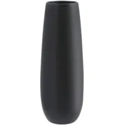 ASA SELECTION Vase  Ease New ¦ schwarz ¦ Steinzeug ¦ Maße (cm): H: 25  Ø: 6