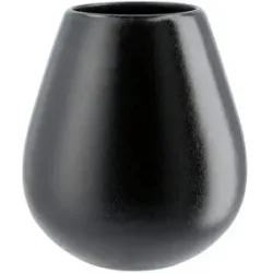 ASA SELECTION Vase  Ease New ¦ schwarz ¦ Steinzeug ¦ Maße (cm): H: 18  Ø: 9