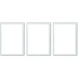 Höffner Bilderrahmen 13x18 cm  3er-Set   ¦ weiß ¦ Kunststoff ¦ Maße (cm): B: 13 H: 18 T: