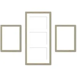 Höffner Bilderrahmen-Set   ¦ holzfarben ¦ Kunststoff ¦ Maße (cm): B: 23 H: 50 T: 2.5