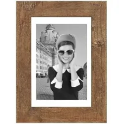 Höffner Bilderrahmen 21x30 cm  Hollywood ¦ braun ¦ Massivholz ¦ Maße (cm): B: 26 H: 35
