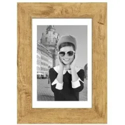 Höffner Bilderrahmen 21x30 cm  Hollywood ¦ holzfarben ¦ Massivholz ¦ Maße (cm): B: 26 H: