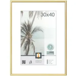 Höffner Kunststoffrahmen  Kyoto ¦ gold ¦ Kunststoff ¦ Maße (cm): B: 31 H: 41 T: 1.8