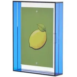 Höffner Bilderrahmen   ¦ blau ¦ Kunststoff,Acryl ¦ Maße (cm): B: 10 H: 15