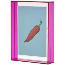 Höffner Bilderrahmen   ¦ rosa/pink ¦ Kunststoff,Acryl ¦ Maße (cm): B: 10 H: 15