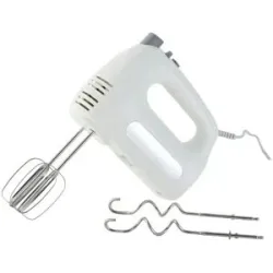 KHG, KHG Handmixer  HM-301 WG ¦ weiß ¦ Kunststoff,Edelstahl,Metall ¦ Maße (cm): B: 19