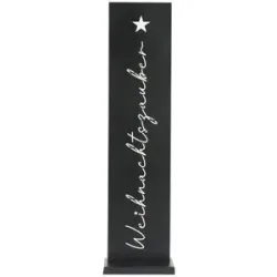 Höffner Dekoaufsteller Weihnachtszauber   ¦ schwarz ¦ Metall ¦ Maße (cm): B: 15 H: 77
