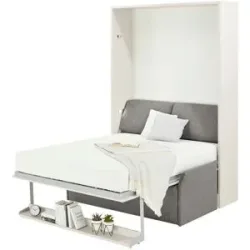 nehl Schrankbett  2weiRaumWunder ¦ grau ¦ Maße (cm): B: 175 H: 230 T: 119.0