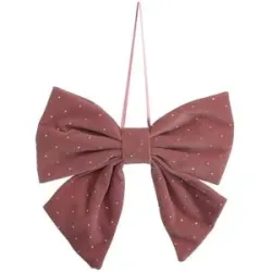 Höffner Anhänger Schleife   ¦ rosa/pink ¦ Polyester ¦ Maße (cm): B: 19 H: 20