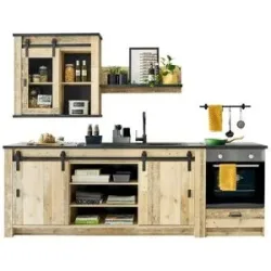 Höffner Kombi 1YYAKB   ¦ holzfarben ¦ Maße (cm): B: 201 H: 93