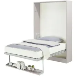 nehl Schrankbett  2weiRaumWunder ¦ grau ¦ Maße (cm): B: 155 H: 230 T: 42.0