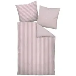 Janine Wendesatin-Bettwäsche  Streifen ¦ rosa/pink ¦ Maße (cm): B: 135