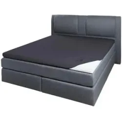 como Jersey-Elasthan Topper-Spannbetttuch  03601 ¦ grau ¦ Maße (cm): B: 100 H: