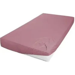 Höffner Jersey Spannbettlaken   ¦ rot ¦ Maße (cm): B: 150 H: 22