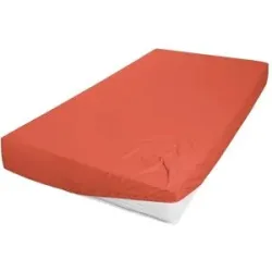 Höffner Jersey Spannbettlaken   ¦ rot ¦ Maße (cm): B: 150 H: 22