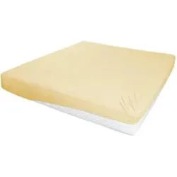 Höffner Jersey-Elasthan Boxspringbetttuch   ¦ gelb ¦ Maße (cm): B: 190 H: 26
