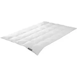 Höffner Daunendecke Medium   ¦ weiß ¦ Maße (cm): B: 135 H: 4