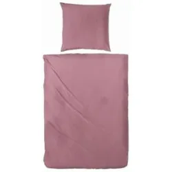 Höffner Mako-Satin Bettwäsche-Set   ¦ rot ¦ Maße (cm): B: 240 H: 1