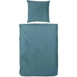 Höffner Mako-Satin Bettwäsche-Set   ¦ grün ¦ Maße (cm): B: 200 H: 1