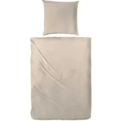 Höffner Mako-Satin Bettwäsche-Set   ¦ braun ¦ Maße (cm): B: 240 H: 1