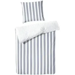 Höffner Perkal Bettwäsche-Set   ¦ blau ¦ Maße (cm): B: 240 H: 1