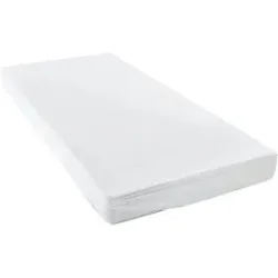 Höffner Spannbetttuch   ¦ weiß ¦ Maße (cm): B: 100 H: 20