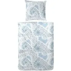 Höffner Bettwäsche-Set   ¦ blau ¦ Maße (cm): B: 135 H: 1